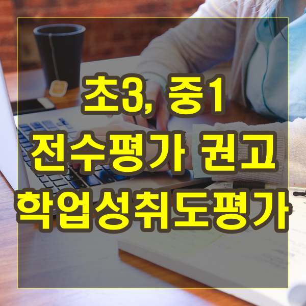 초3 중1 전수평가 권고 맞춤형 학업성취도 자율평가