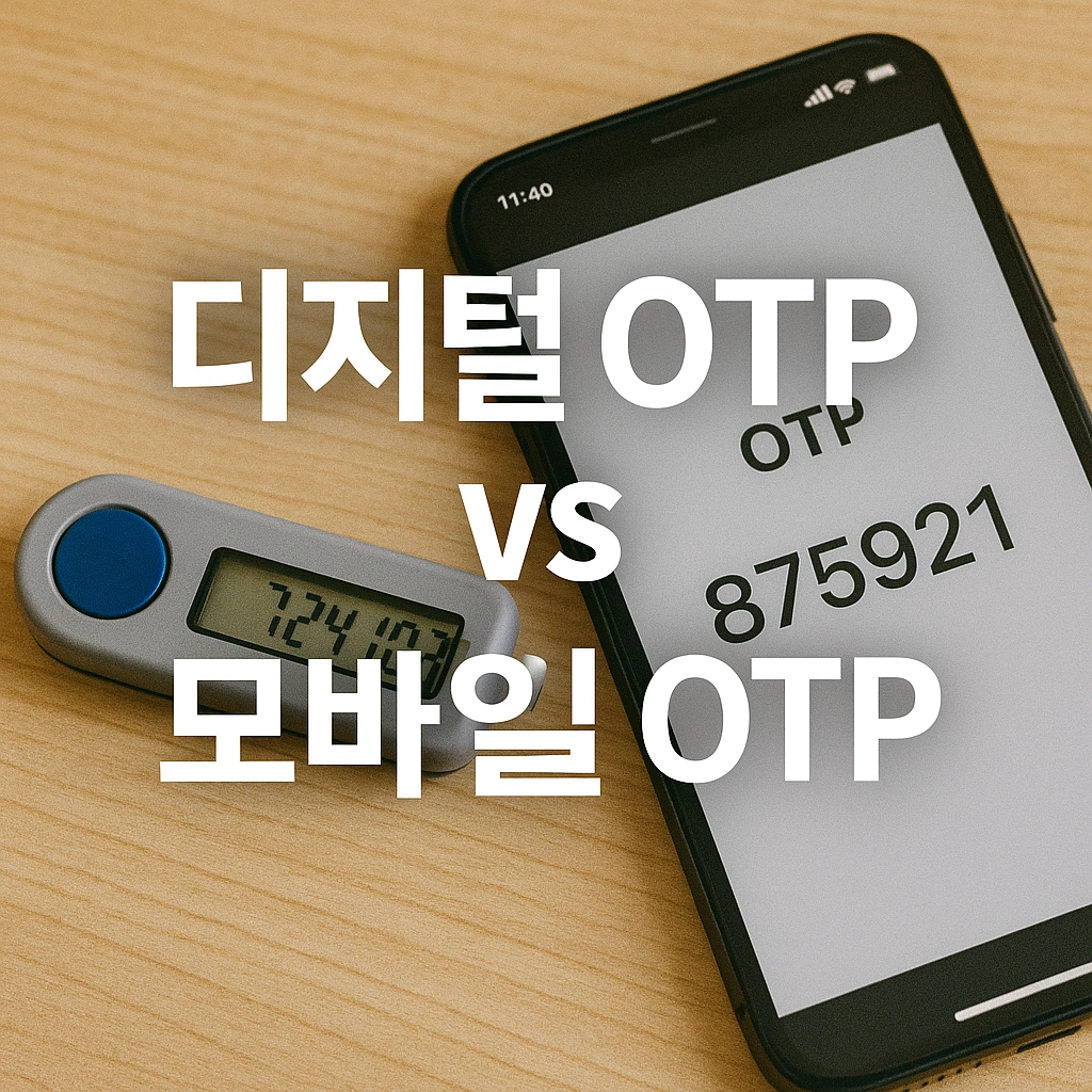 디지털 OTP와 모바일 OTP의 차이점 비교