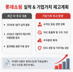 롯데쇼핑 e커머스 쇼핑몰 사업도 함께 확인