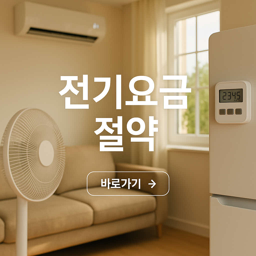 전기요금, 반으로 줄이는 비법