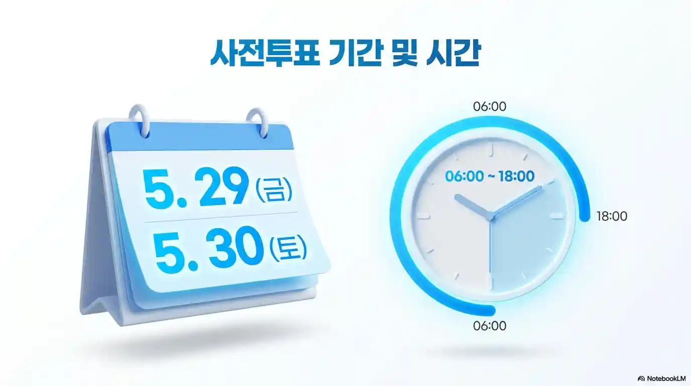 사전투표 기간과 시간