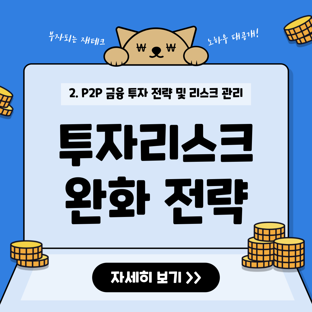 P2P 투자 리스크 완화 전략