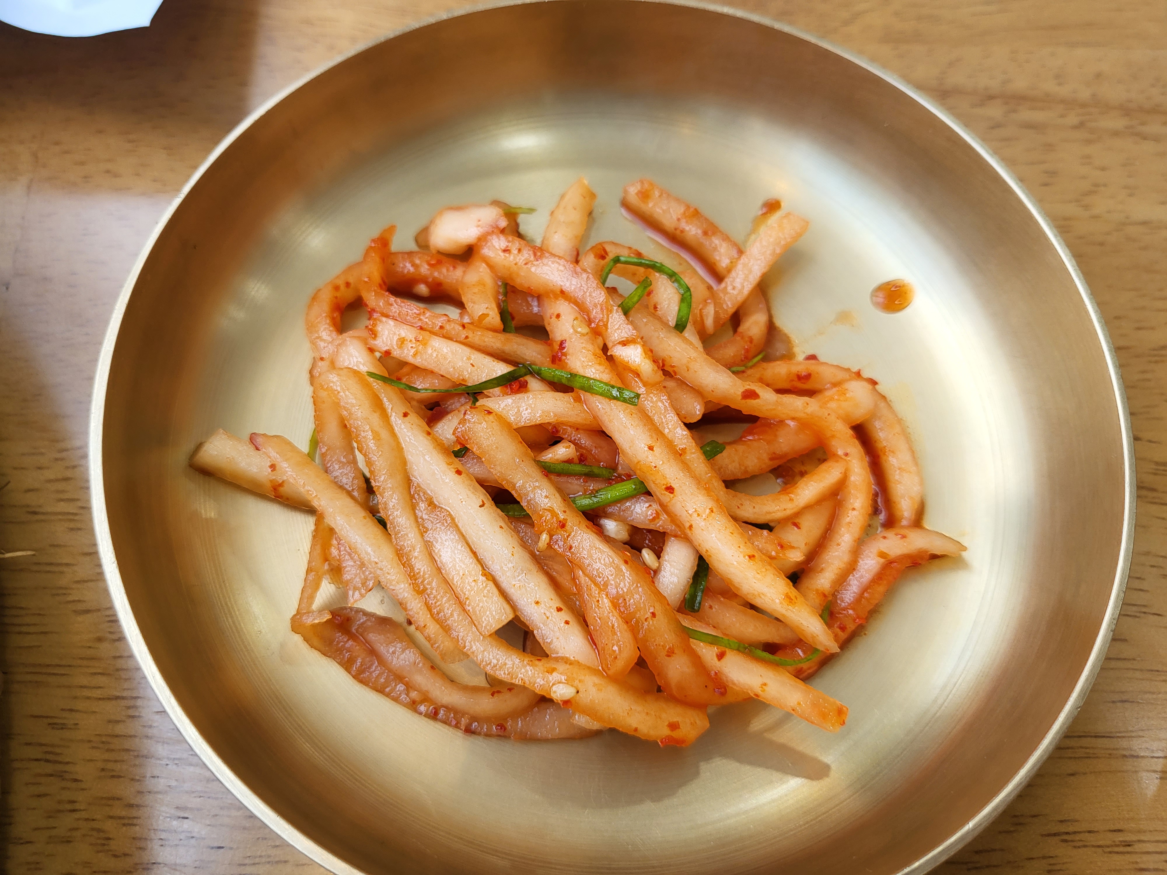 소쿠리밥상 - 무생채