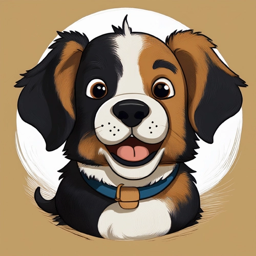 장난기 가득한 강아지