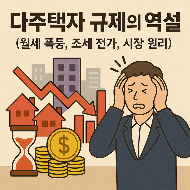 다주택자 규제의 역설 (월세 폭등, 조세 전가, 시장 원리)
