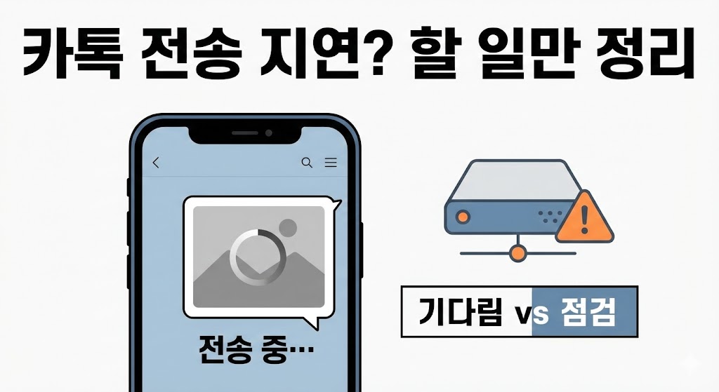카카오톡 사진·영상 전송 지연(서버 이슈)일 때: 내가 할 수 있는 것만 정리