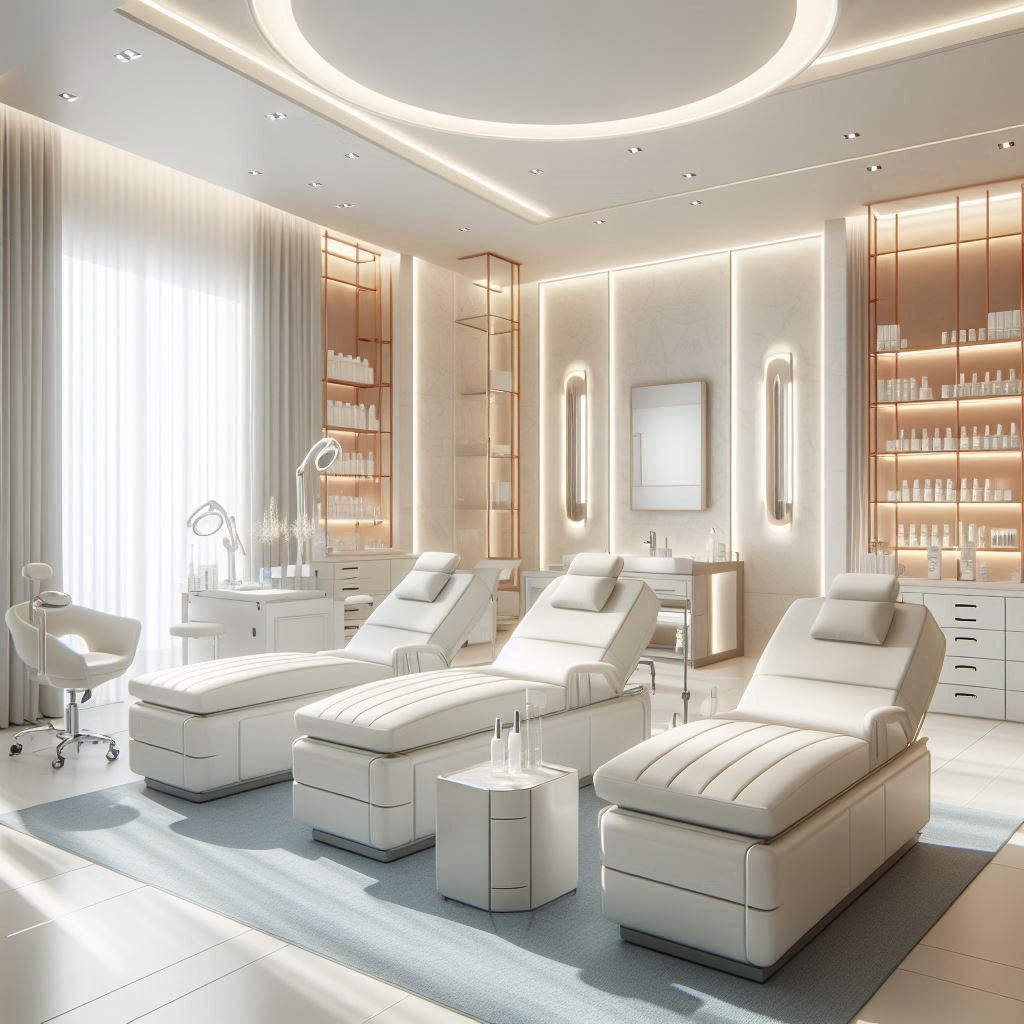 피부,체형관리 샵 배경