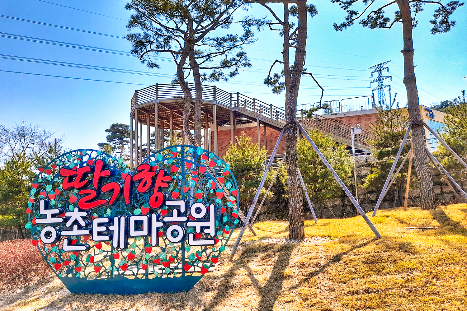 딸기향 농촌테마공원 입구 사진