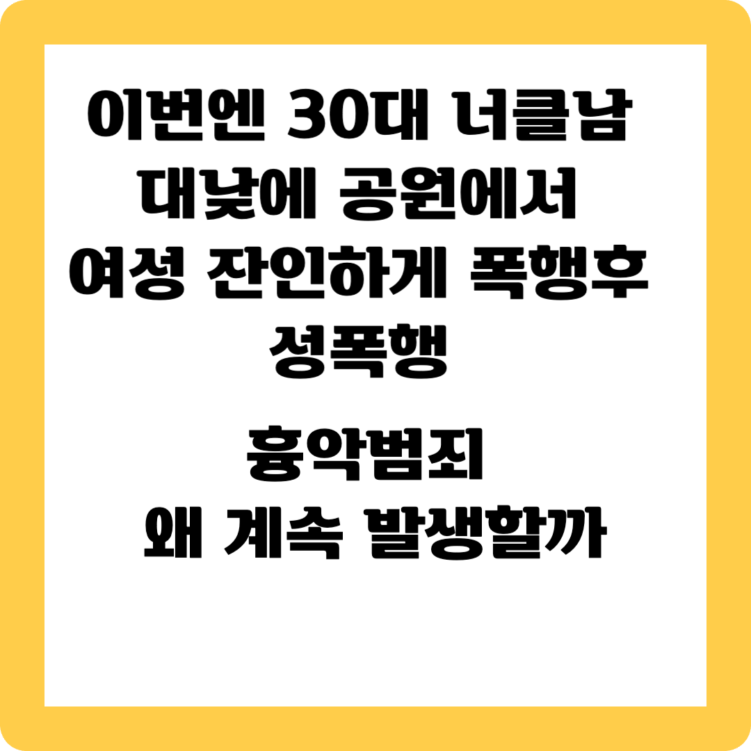 30대 너클남 성폭행