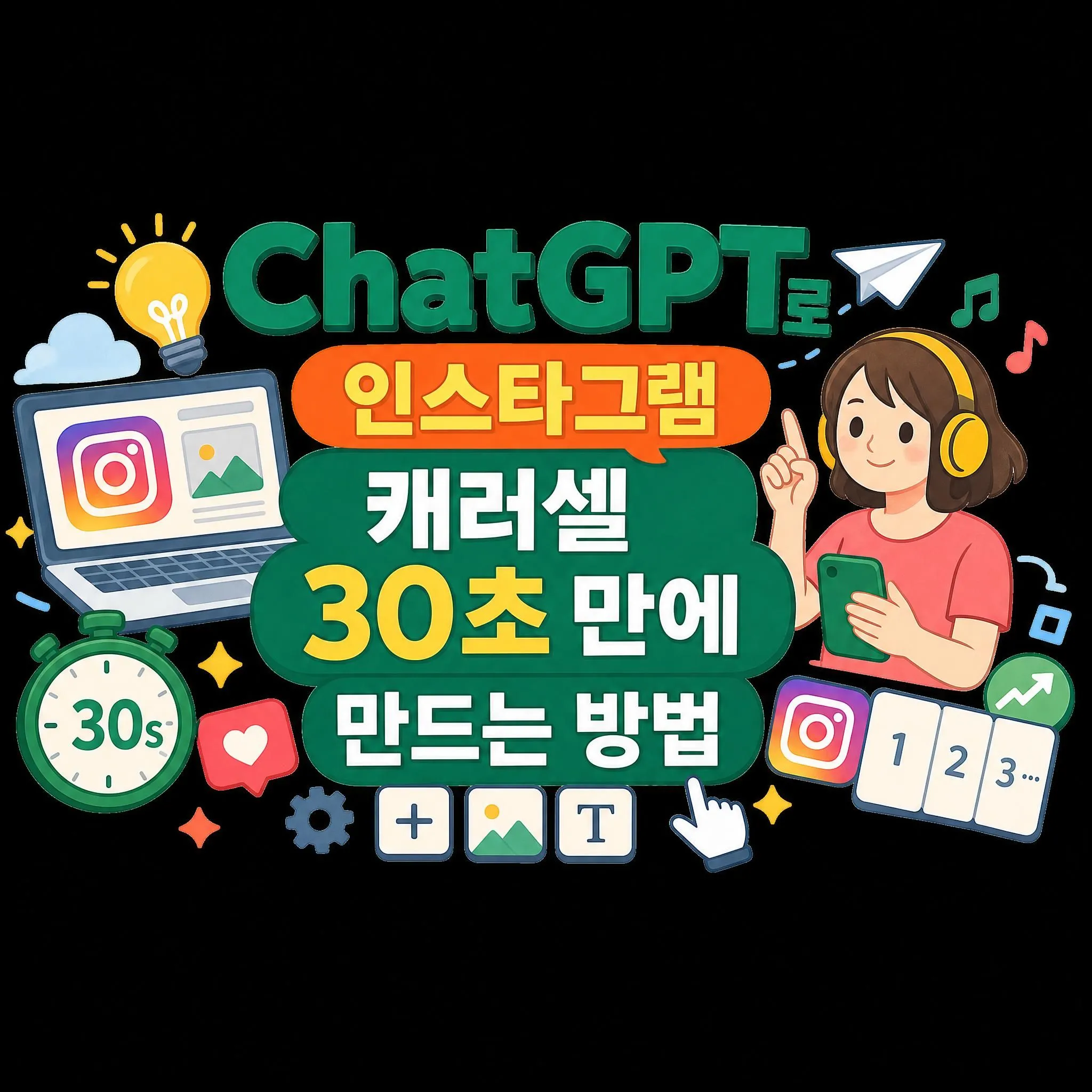 ChatGPT로 인스타그램 캐러셀 30초 만에 만드는 방법