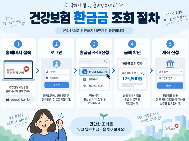 건강보험 환급금 조회방법｜본인부담상한제 대상 확인&middot;신청 총정리