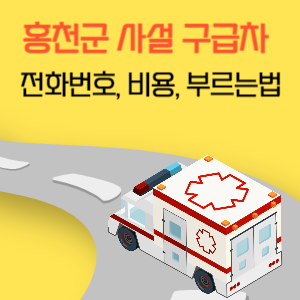 홍천군 사설 민간 구급차 전화번호 비용 부르는 법