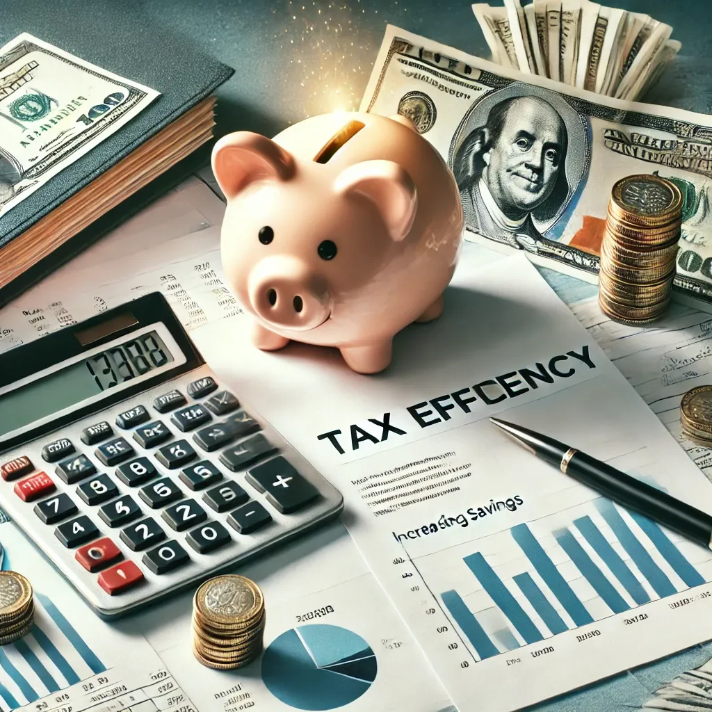 세금-효율-계산기-세금문서-저축돼지-재정보고서