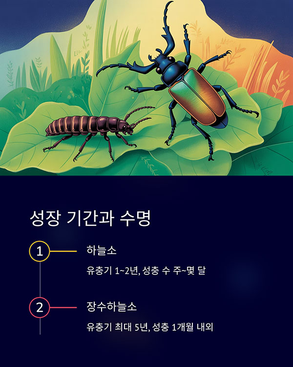 성장 기간과 수명 차이