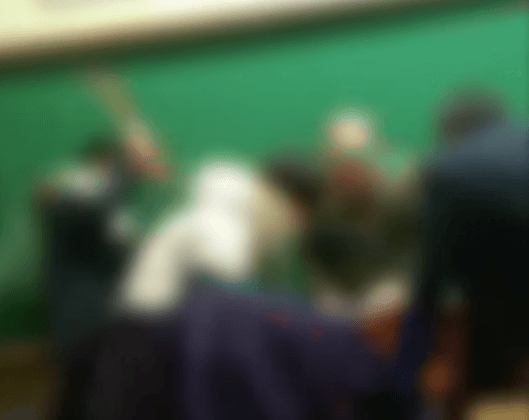 수업방해 학생 교권침해 장면