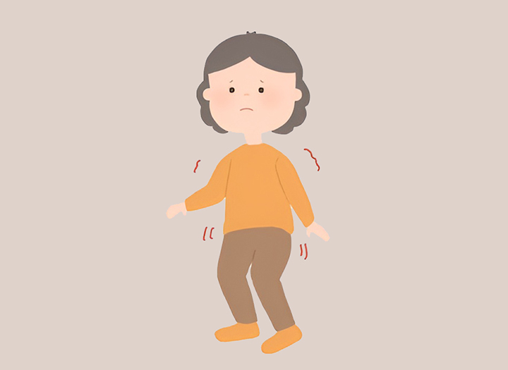 떨림증상이-심한-여성