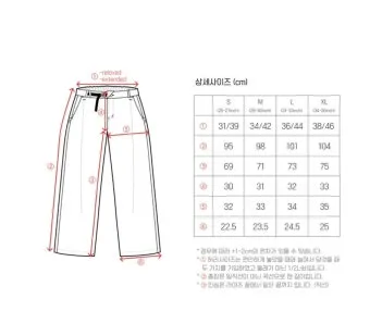 남자 바지 사이즈표 쉽게 정리한 가이드로 치수측정_23