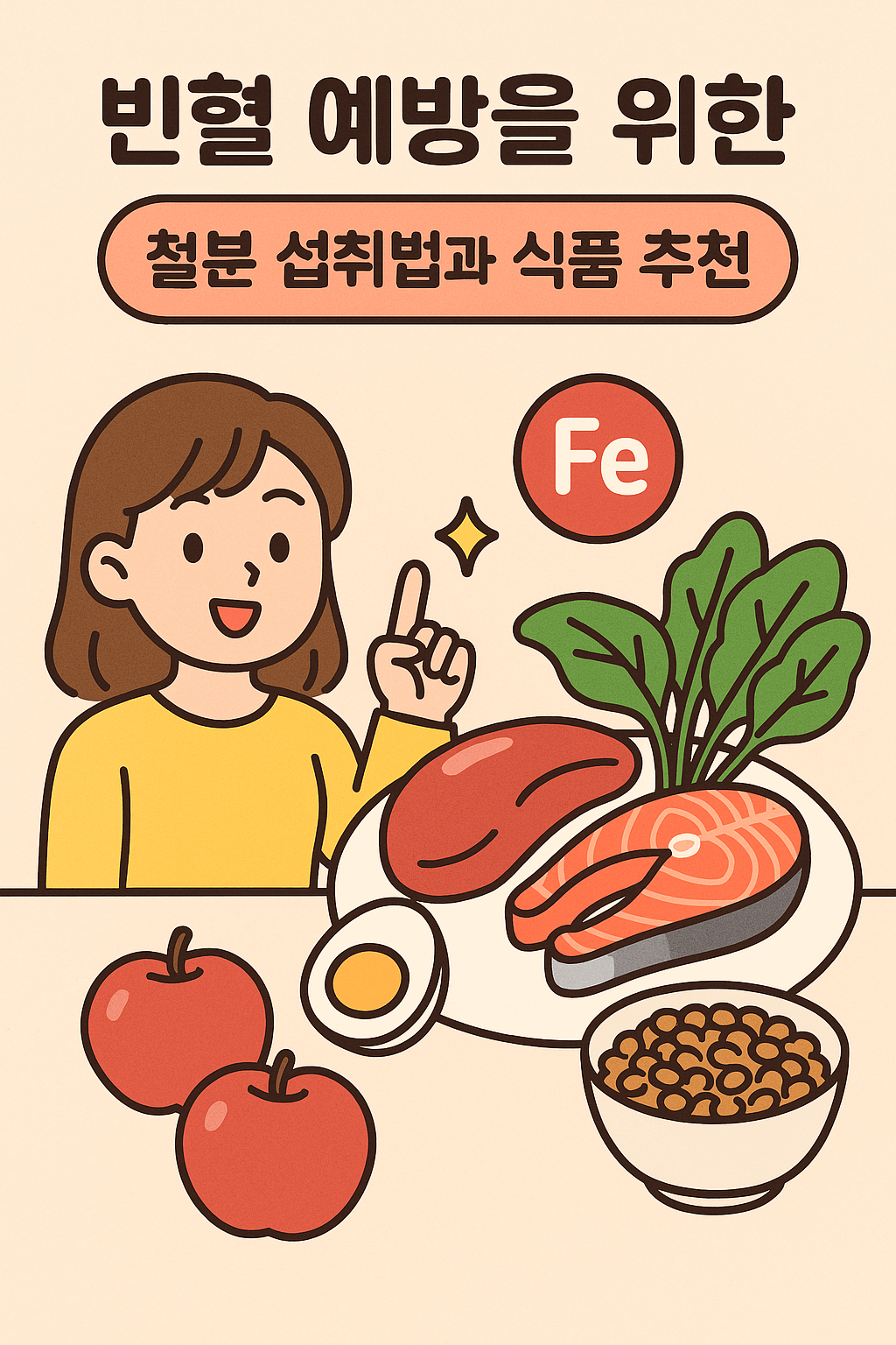 빈혈 예방을 위한 철분 섭취법과 식품 추천