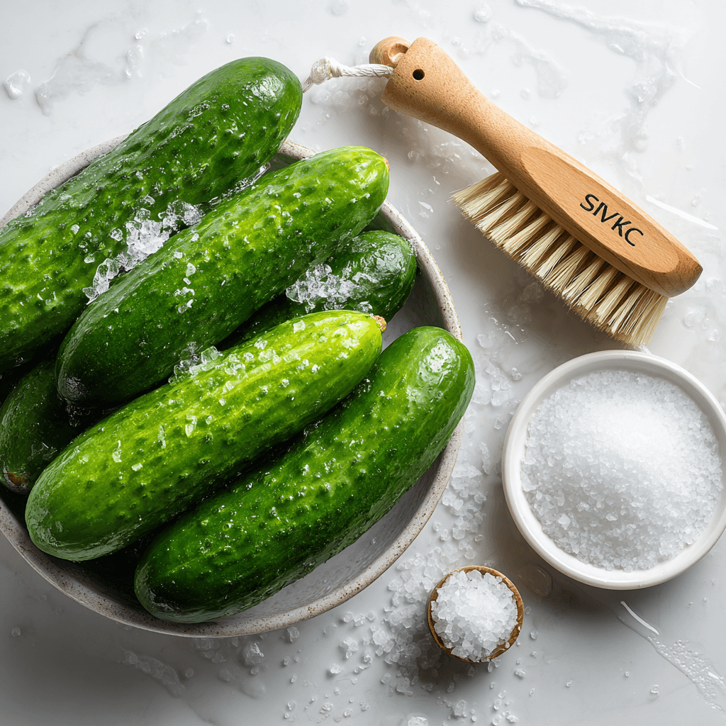 물에-담겨-있는-오이와-소금