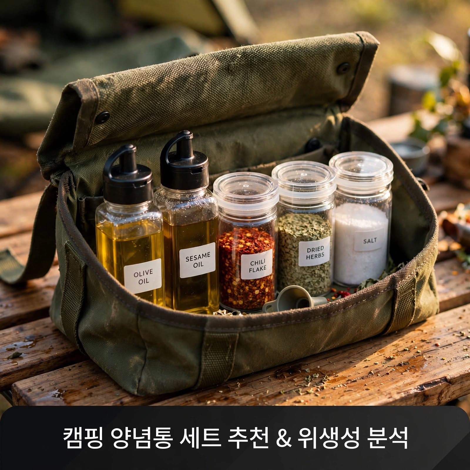 캠핑 양념통 세트 추천 및 위생성 분석