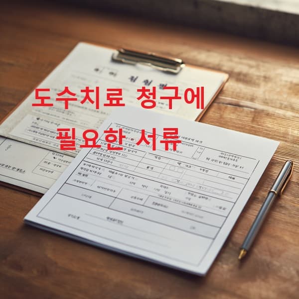 도수치료 실손보험 청구에 필요한 서류 이미지