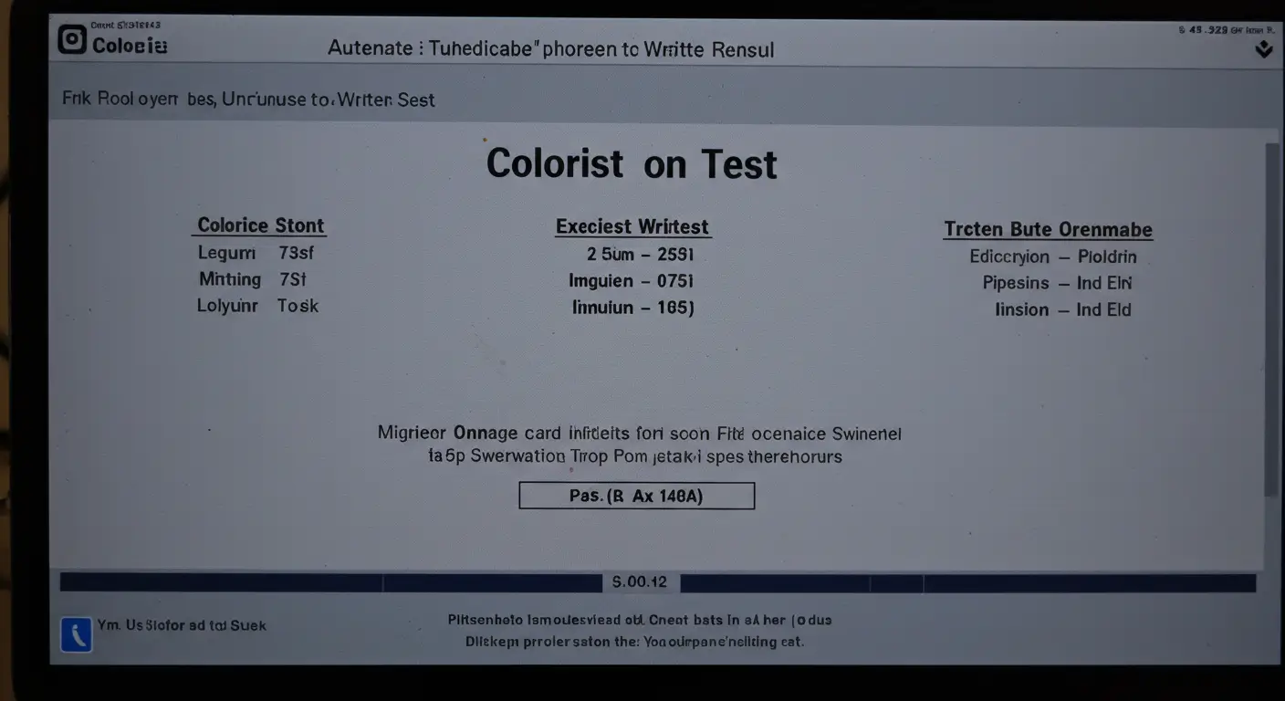 컬러리스트 필기 시험 합격 점수가 보이는 결과 화면 인증