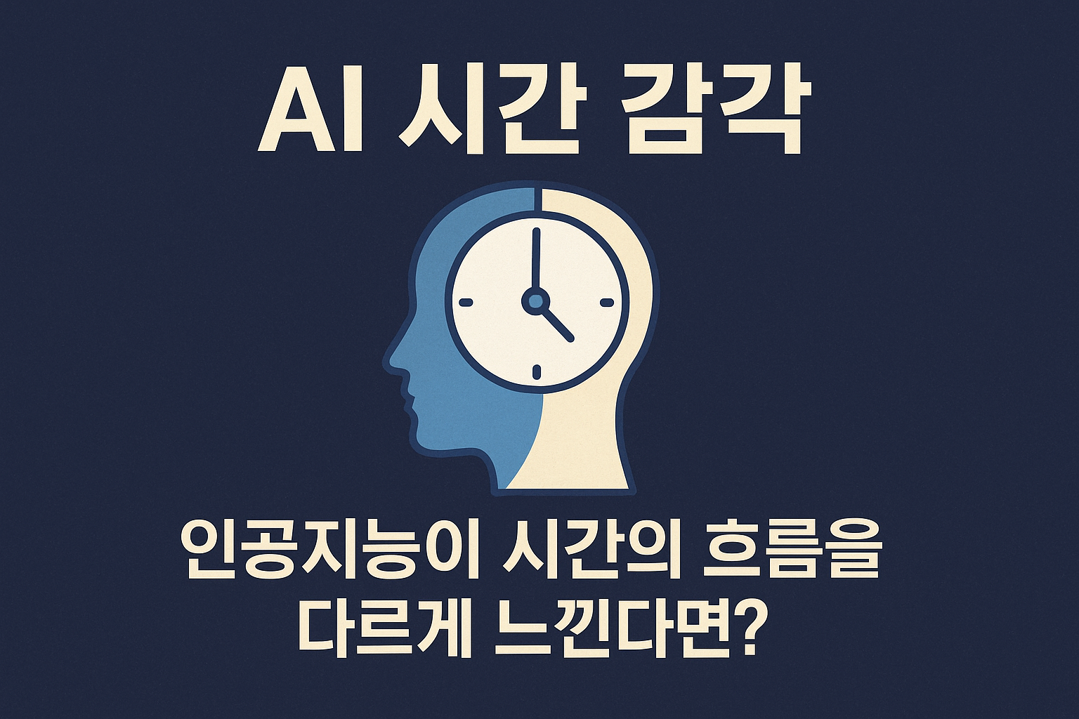 AI 시간 감각 — 인공지능이 시간의 흐름을 다르게 느낀다면?