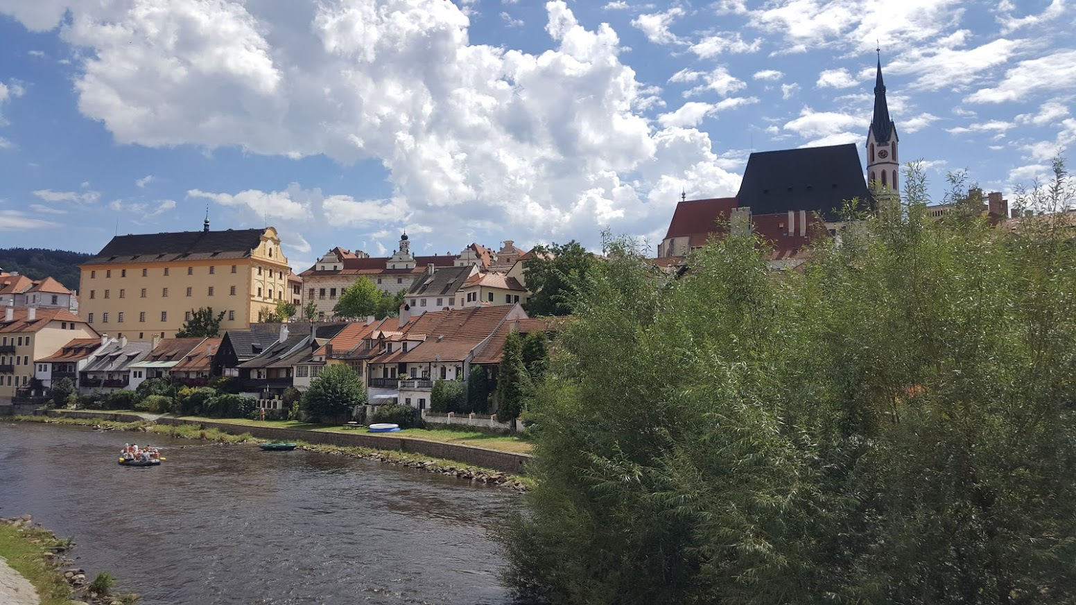 체스키 크룸로프 블타바 강 사진