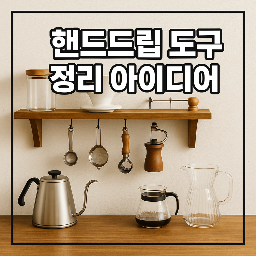 핸드드립 도구 정리 아이디어