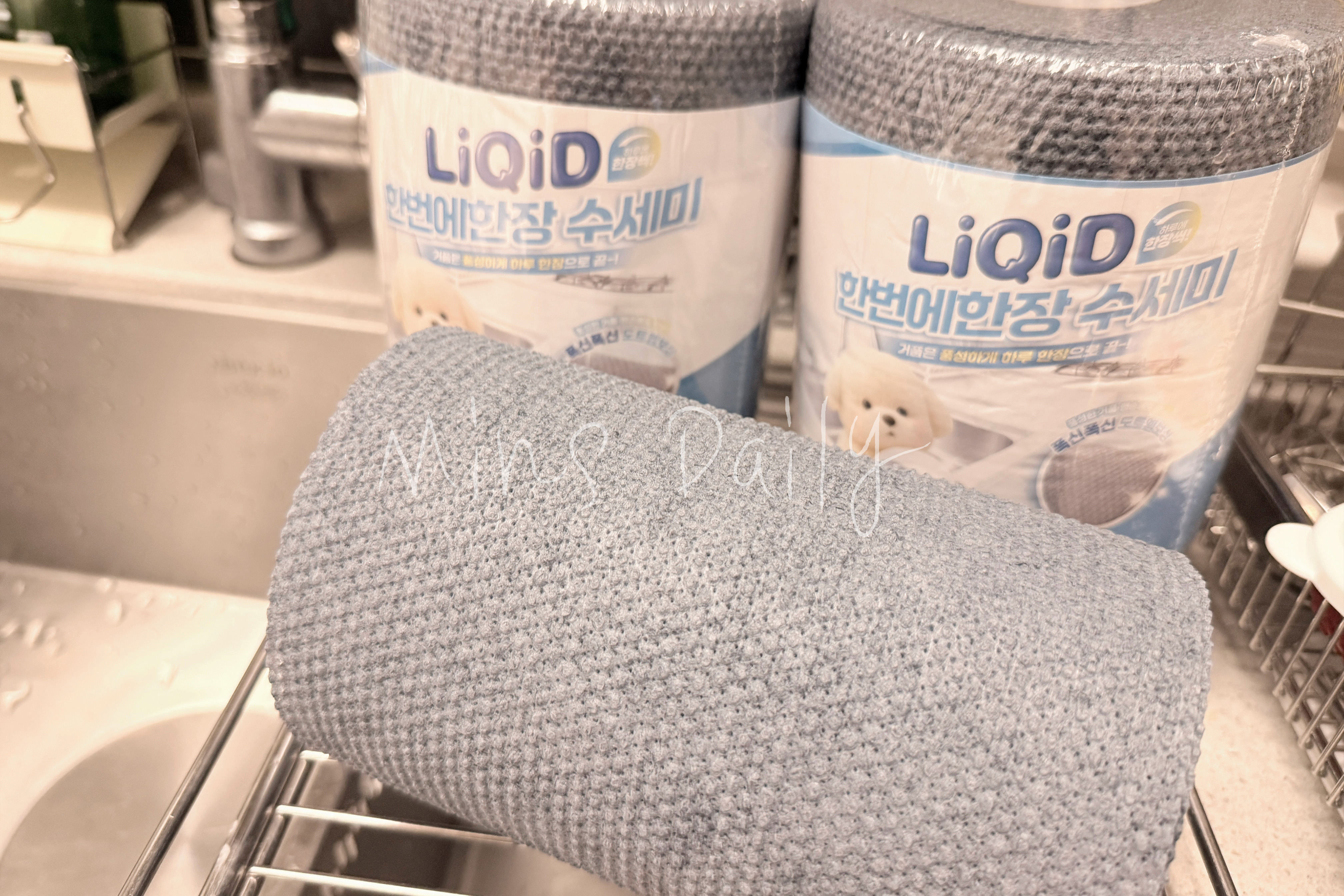 리퀴드 일회용 수세미