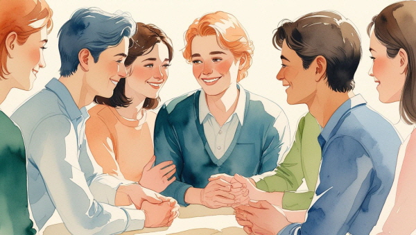 ESFJ는 사람 사이의 정서와 조화를 누구보다 중시하는 유형입니다에 관한 그림