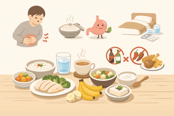장염 환자용 순한 음식