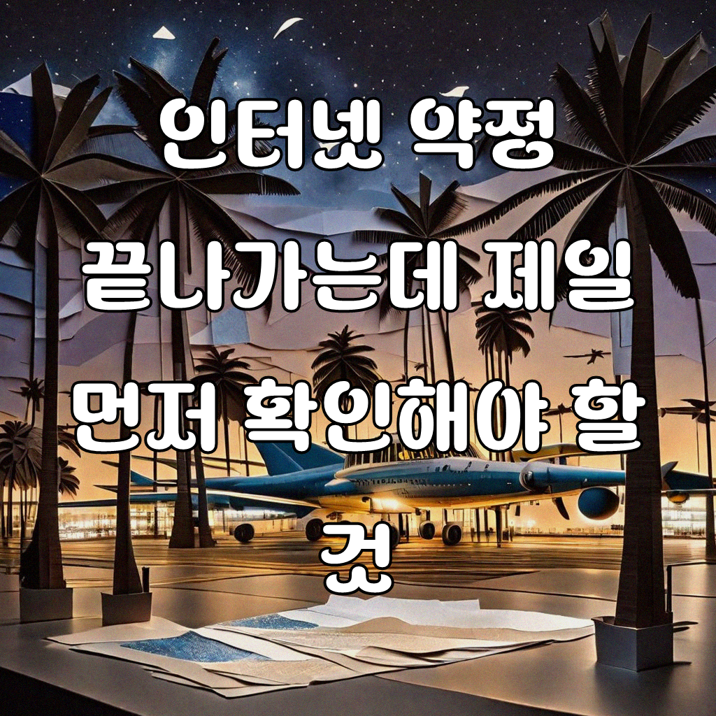 인터넷 계약 만기 다 되어가는데 어떻게 해야 할까요