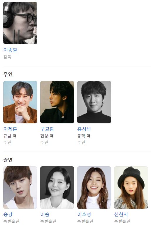 탈주 - 영화 감독 및 출연 배우