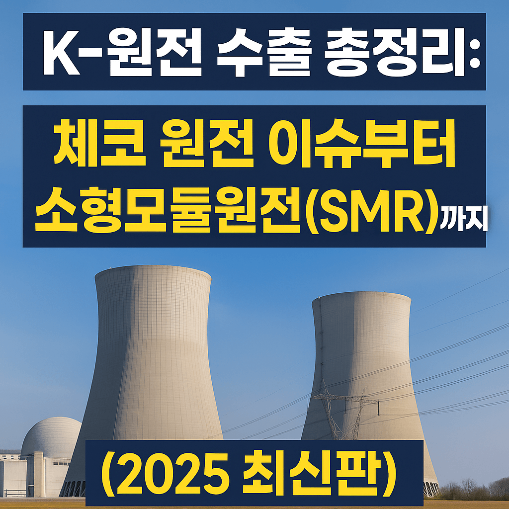 K-원전 수출 총정리: 체코 원전 이슈부터 소형모듈원전(SMR)까지 (2025 최신판)