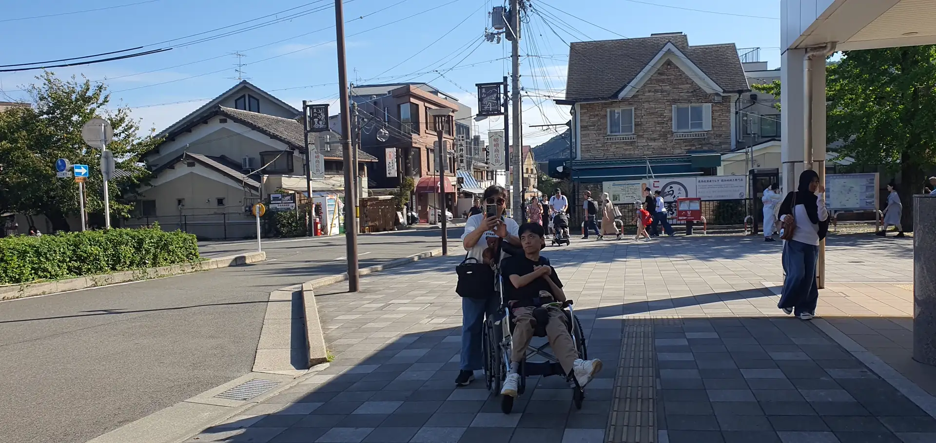 사가아라시야마역 엄마와 나