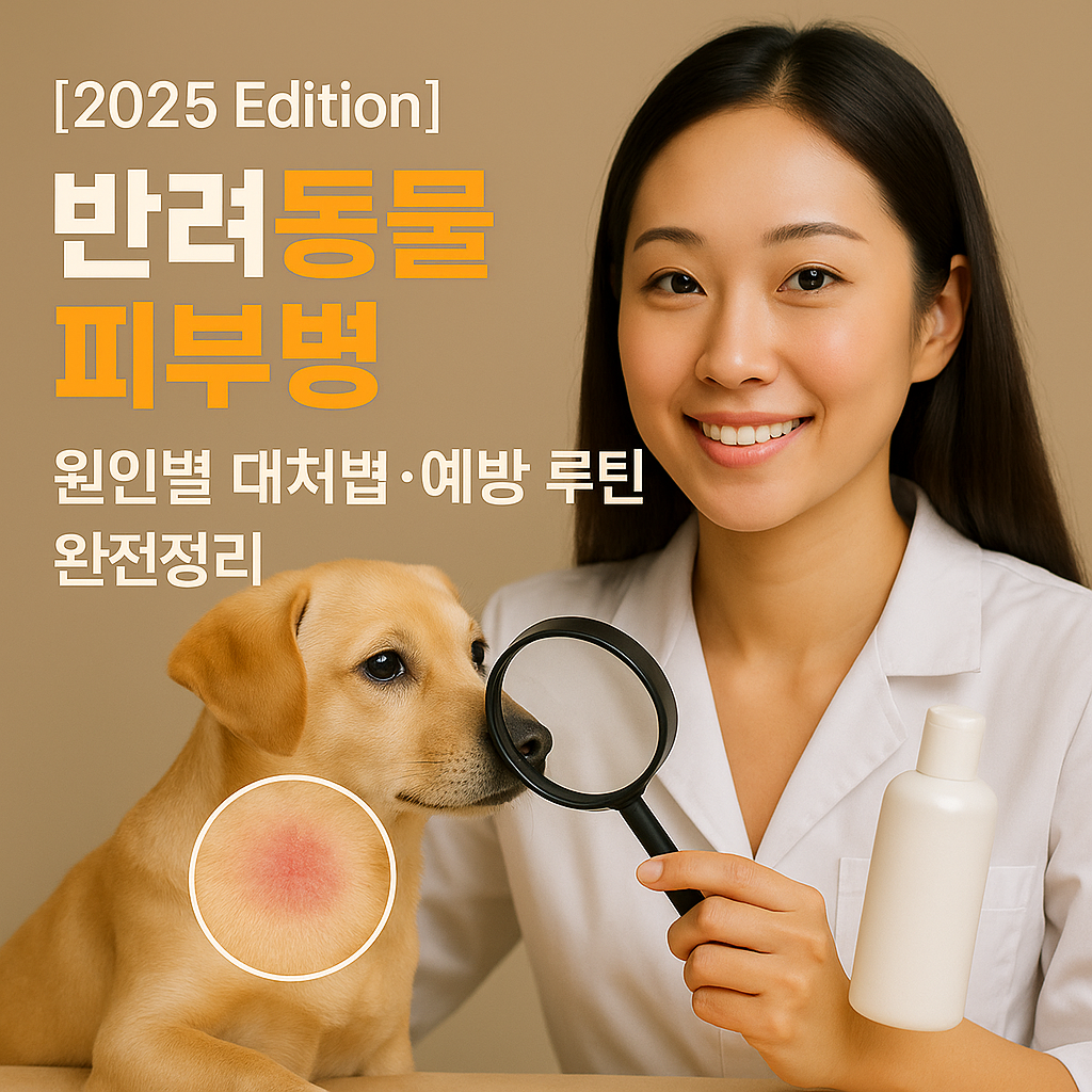 반려동물 피부병 2025 Edition | 원인별 대처법·예방 루틴 완전정리