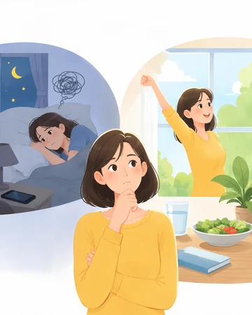 수면 질이 들쭉날쭉할 때 생활 루틴 점검5