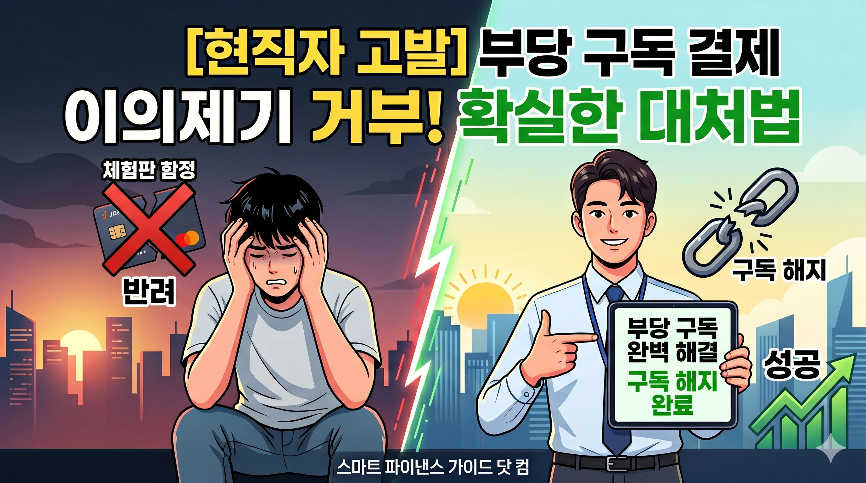 저스트던(Justdone) 등 해외 사이트 자동 구독 결제 피해 시 카드사 이의제기(차지백)가 반려당하는 이유와 카드사 현직자가 제안하는 끈질긴 환불 요청 및 카드 재발급 등 확실한 대처법을 정리