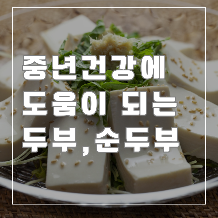 중년 건강에 도움이 되는 두부,순두부
