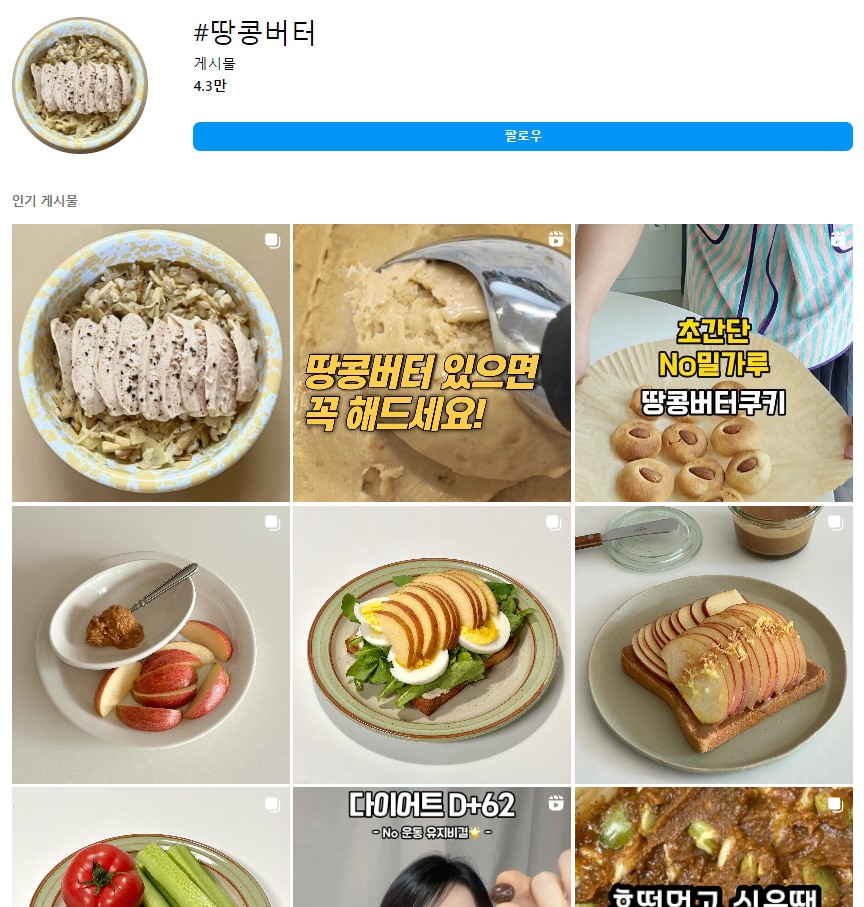 땅콩버터 애사비 다이어트 효능