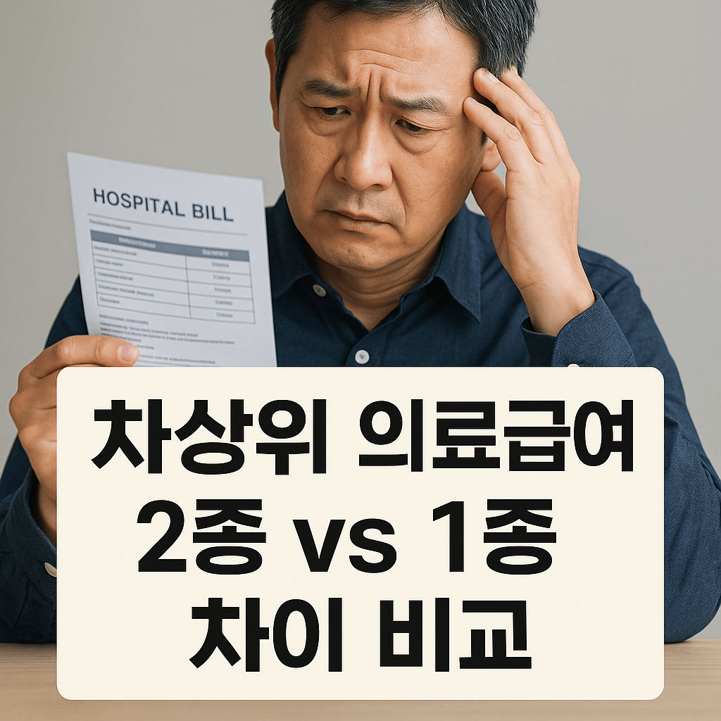 차상위 의료급여 2종 vs 1종 차이