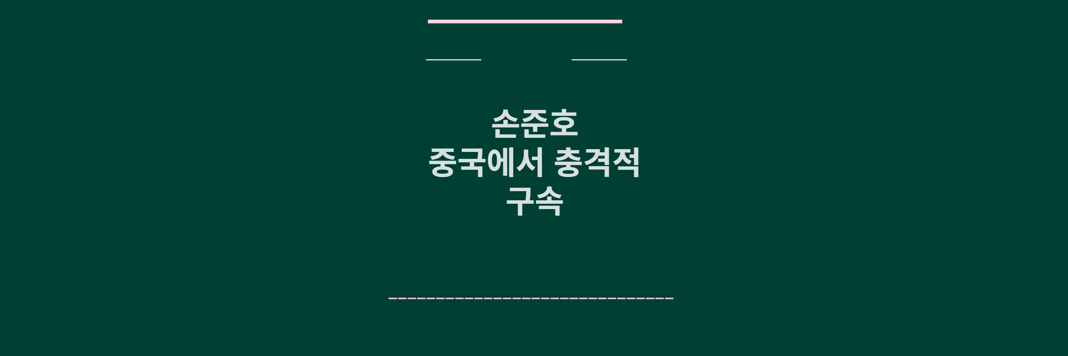 손준호 구속