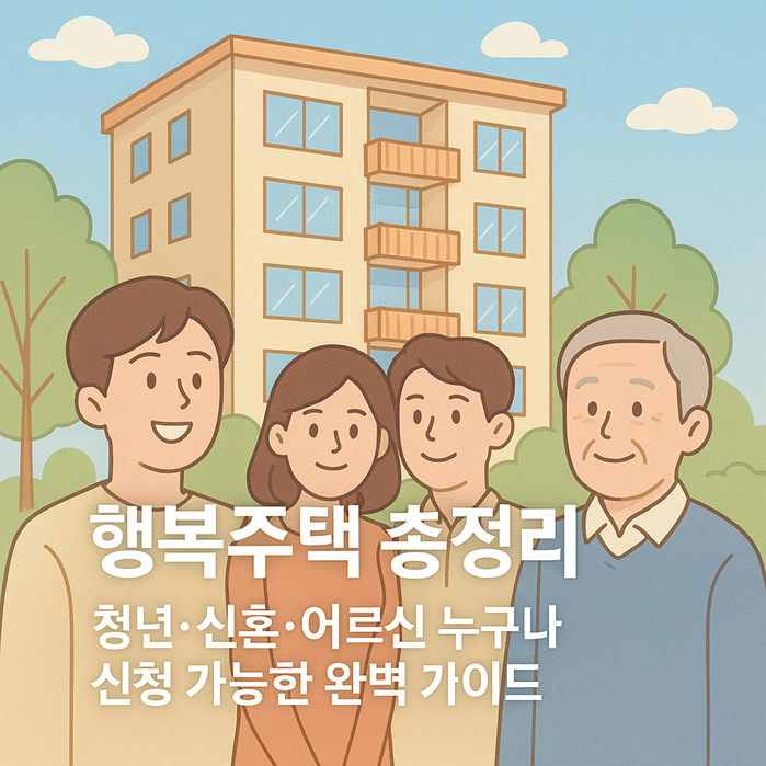 행복주택 총정리: 청년&middot;신혼&middot;어르신 누구나 신청 가능한 완벽 가이드 관련