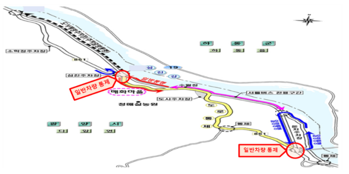 광양매화축제-행사-주차장
