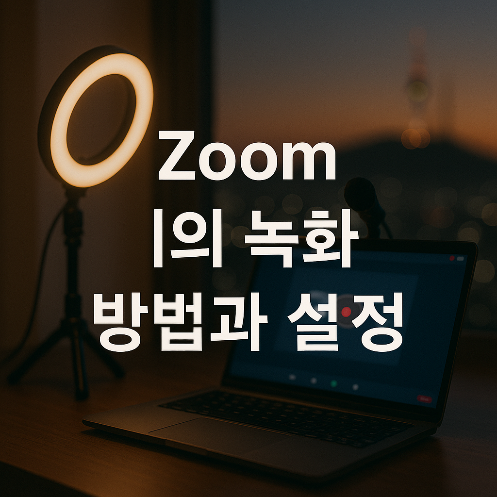Zoom 회의 녹화 방법과 설정