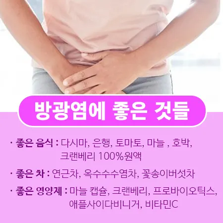 방광염에 좋은 음식
