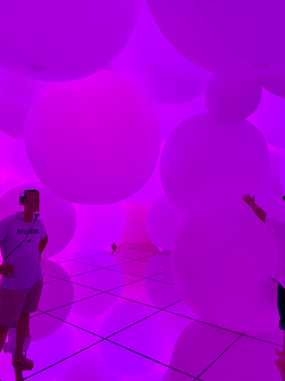 일본 도쿄 팀랩플래닛 관람-평면화하는 세 가지 색과 모호한 아홉 가지 색