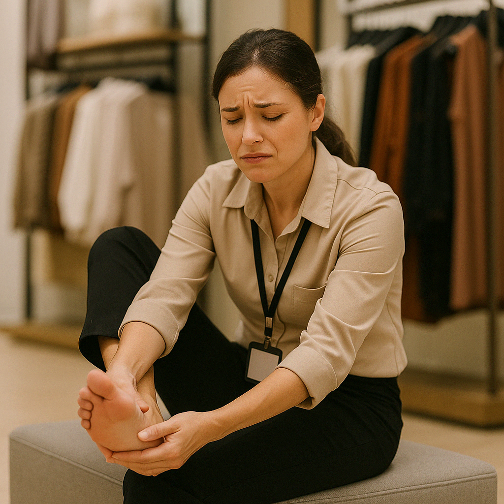 판매직 직원이 주의해야 할 족저근막염