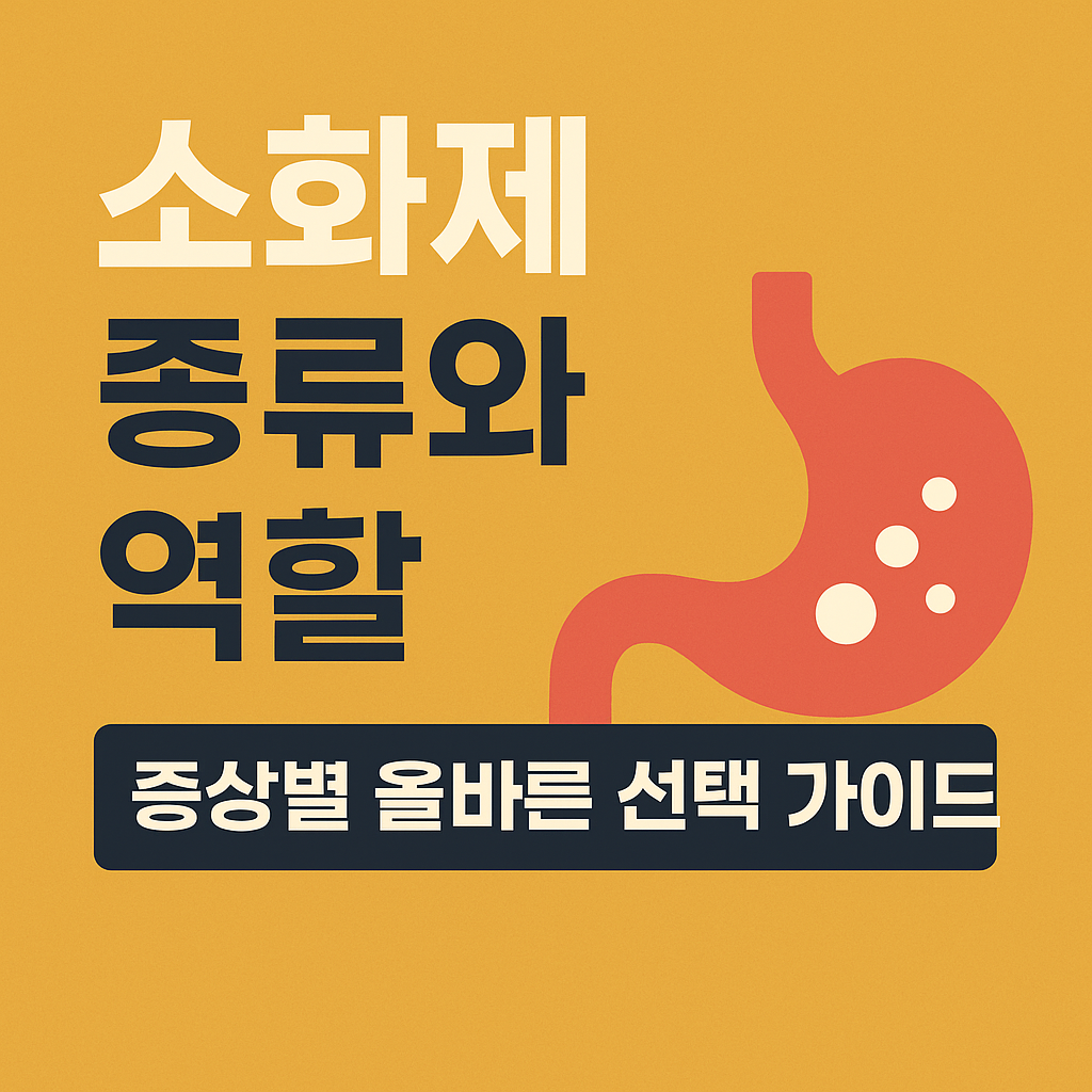 소화제 종류와 역할 총정리